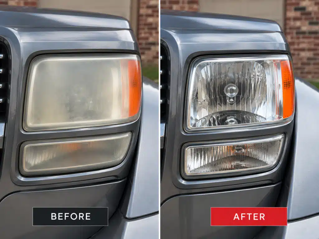headlight restoration transformation